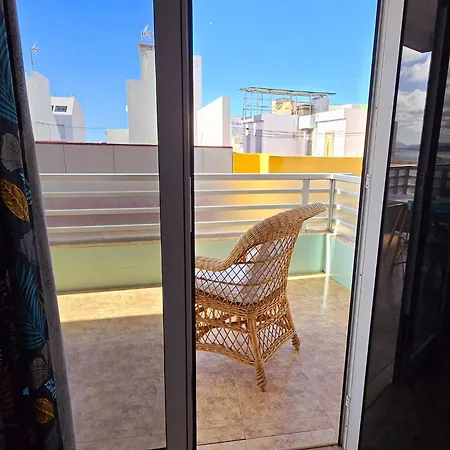 Casita Canaria Playa Beachfront Access & Lateral Ocean View With Terrace