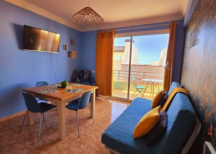Casita Canaria Playa Beachfront Access & Lateral Ocean View With Terrace Apartment