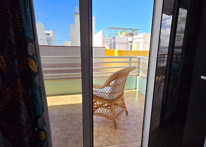 Casita Canaria Playa Beachfront Access & Lateral Ocean View With Terrace