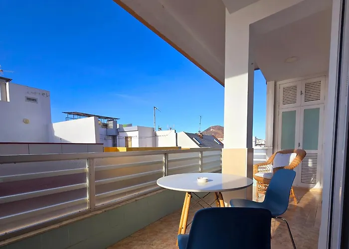 Casita Canaria Playa Beachfront Access & Lateral Ocean View With Terrace Apartment *