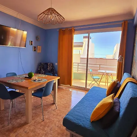Casita Canaria Playa Beachfront Access & Lateral Ocean View With Terrace Apartamento
