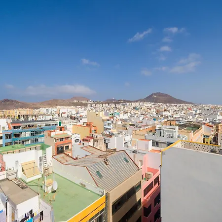 Casita Canaria Playa Beachfront Access & Lateral Ocean View With Terrace Apartamento