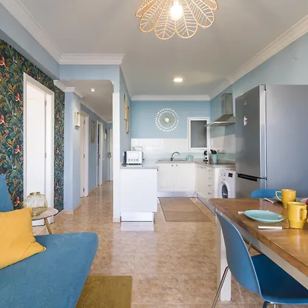 Casita Canaria Playa Beachfront Access & Lateral Ocean View With Terrace Apartamento *