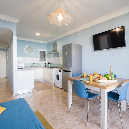 Casita Canaria Playa Beachfront Access & Lateral Ocean View With Terrace Apartamento *