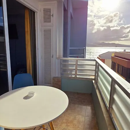 Apartment Casita Canaria Playa Beachfront Access & Lateral Ocean View With Terrace