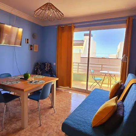 شقة Casita Canaria Playa Beachfront Access & Lateral Ocean View With Terrace لاس بالماس دي غران كاناريا