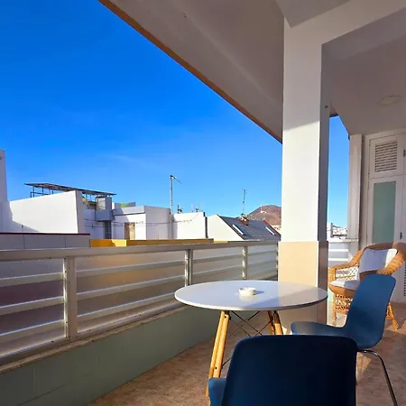 Casita Canaria Playa Beachfront Access & Lateral Ocean View With Terrace Apartamento *