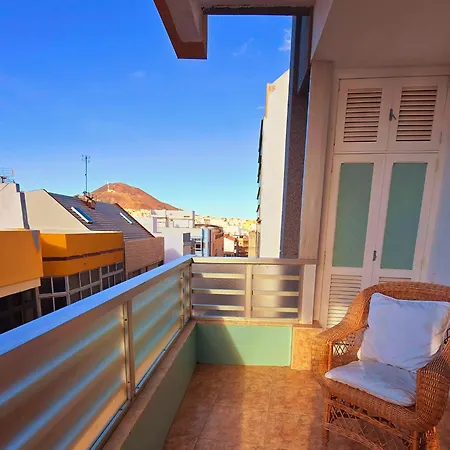 شقة Casita Canaria Playa Beachfront Access & Lateral Ocean View With Terrace *
