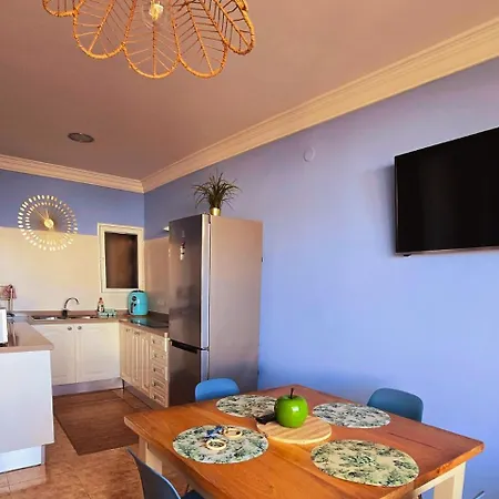 Casita Canaria Playa Beachfront Access & Lateral Ocean View With Terrace Apartamento