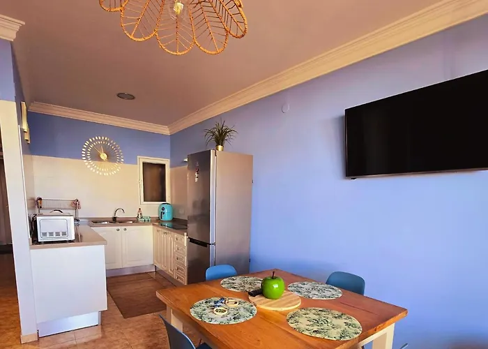 Casita Canaria Playa Beachfront Access & Lateral Ocean View With Terrace Apartament