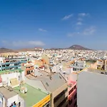 Casita Canaria Playa Beachfront Access & Lateral Ocean View With Terrace Apartment
