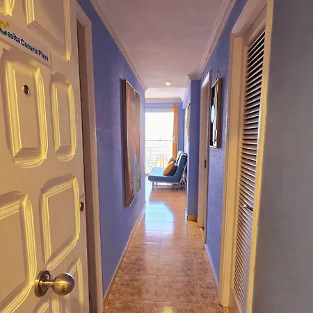 Casita Canaria Playa Beachfront Access & Lateral Ocean View With Terrace 아파트 라스팔마스