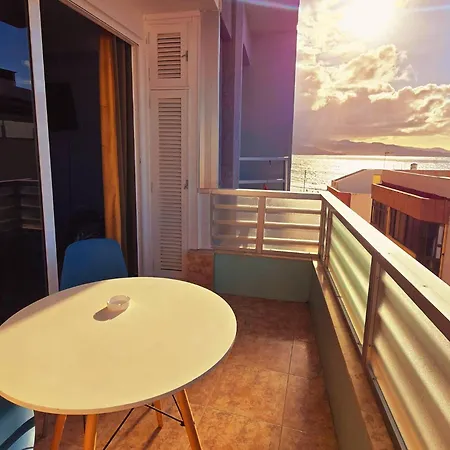 Apartment Casita Canaria Playa Beachfront Access & Lateral Ocean View With Terrace